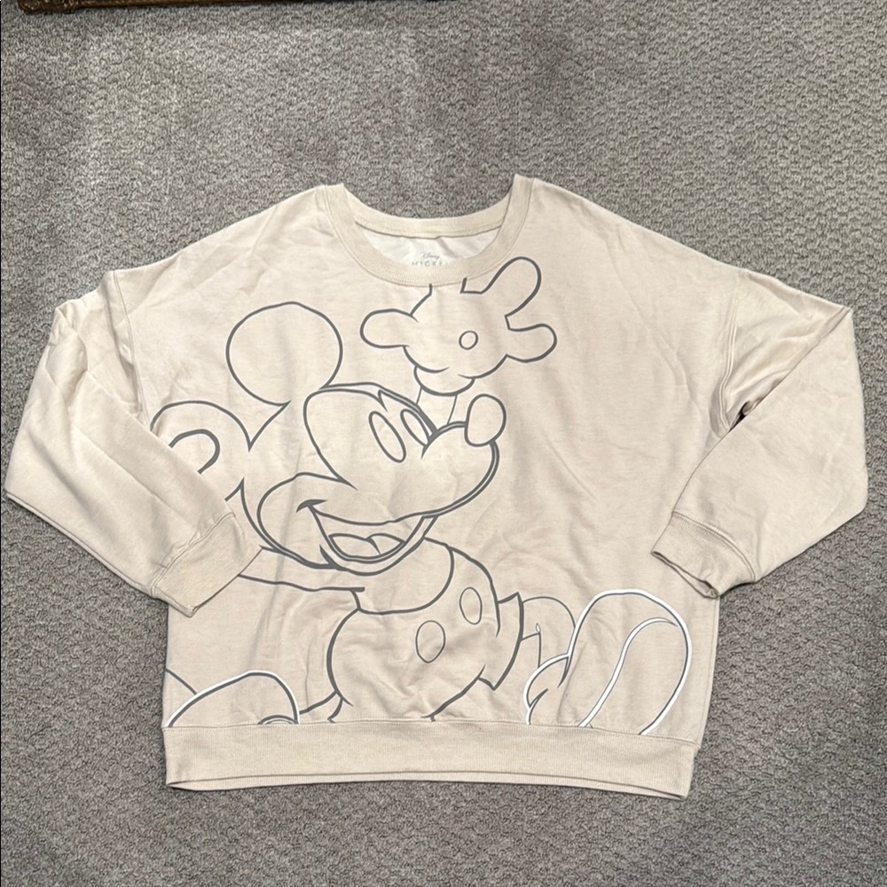 Disney - NWOT Pullover Crew Neck Sweatshirt, Mickey Mouse Apparel